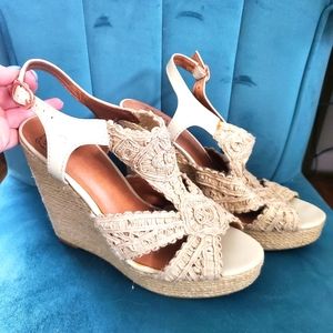 Lucky brand boho platform sandals
